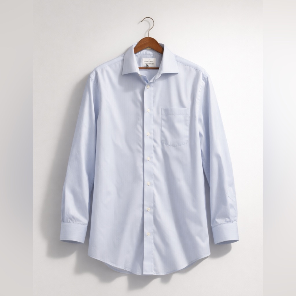 Joseph Abboud Brand  Light Blue Striped Dress Shirt 18  3233